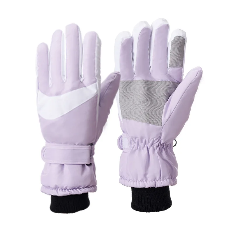 ODM Wholesale Cheap Winter Ski Gloves with Adjustable Wrist Non-slip Snowboarding Gloves Women Hot Selling
