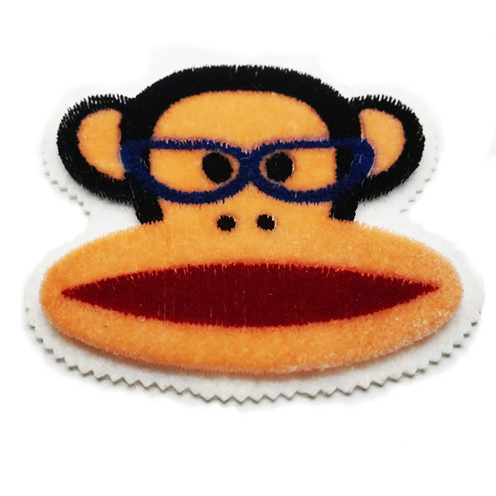 Custom lower moq toothbrush embroidery badges patch large 3d letters towel applique for Garment Decoration jeans