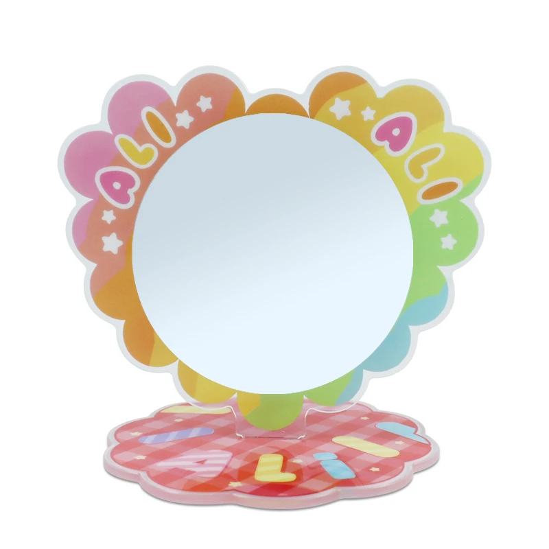 Custom Ali the fox Portable Acrylic Mirror Travel Mirror patterns are available for mass customization at an inexpensive price