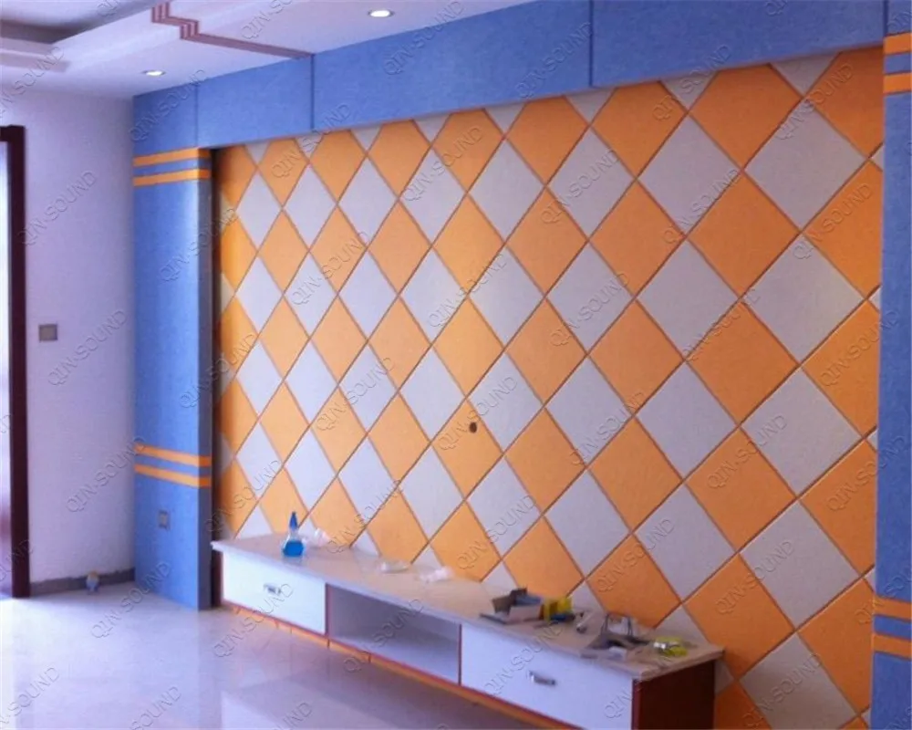 9mm/12mm Eco High Density Polyester Fiber Acoustic Panel PET Felt Sound Absorbing Ceiling Acoustic Panels
