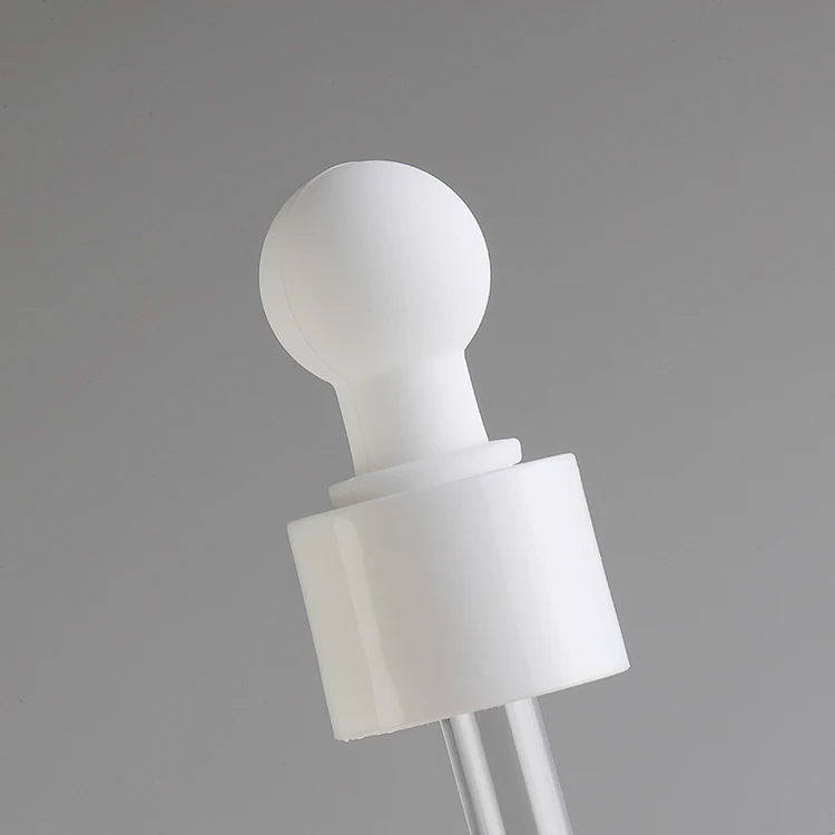 18/410 20/410 22/410 24/400 Matter White Round Head Plastic Dropper