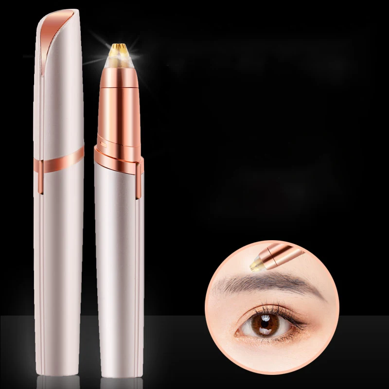Battery Models Mini 17.7*10.5*3.5cm Cosmetic pink eyebrow trimmer scissors