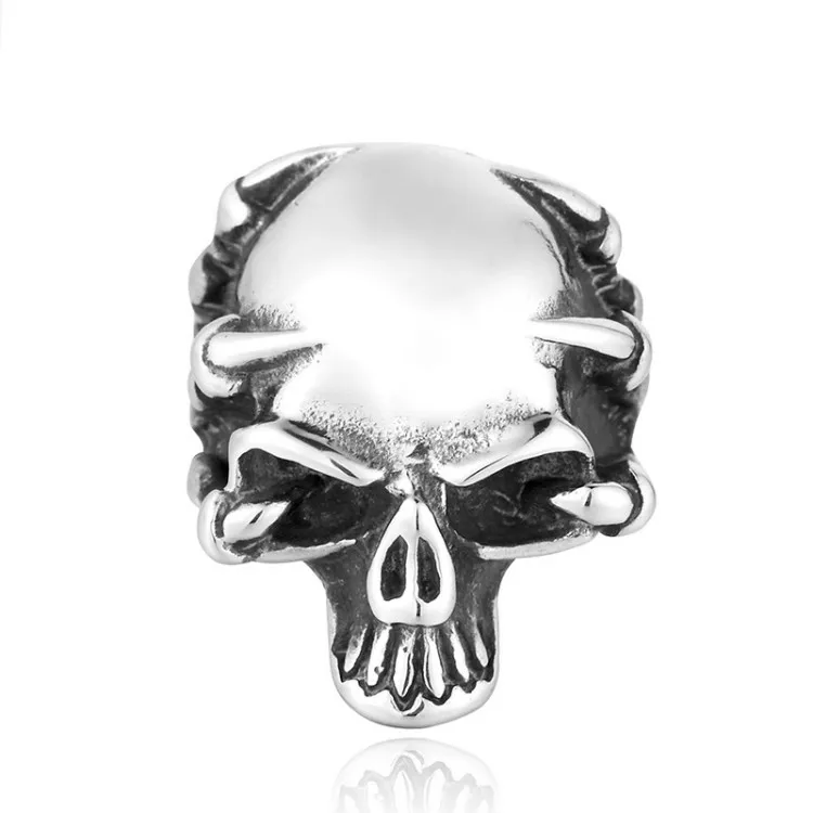 man ring steel  Skull Handmade rings men skull  Biker Skull Ring, Gift for Him