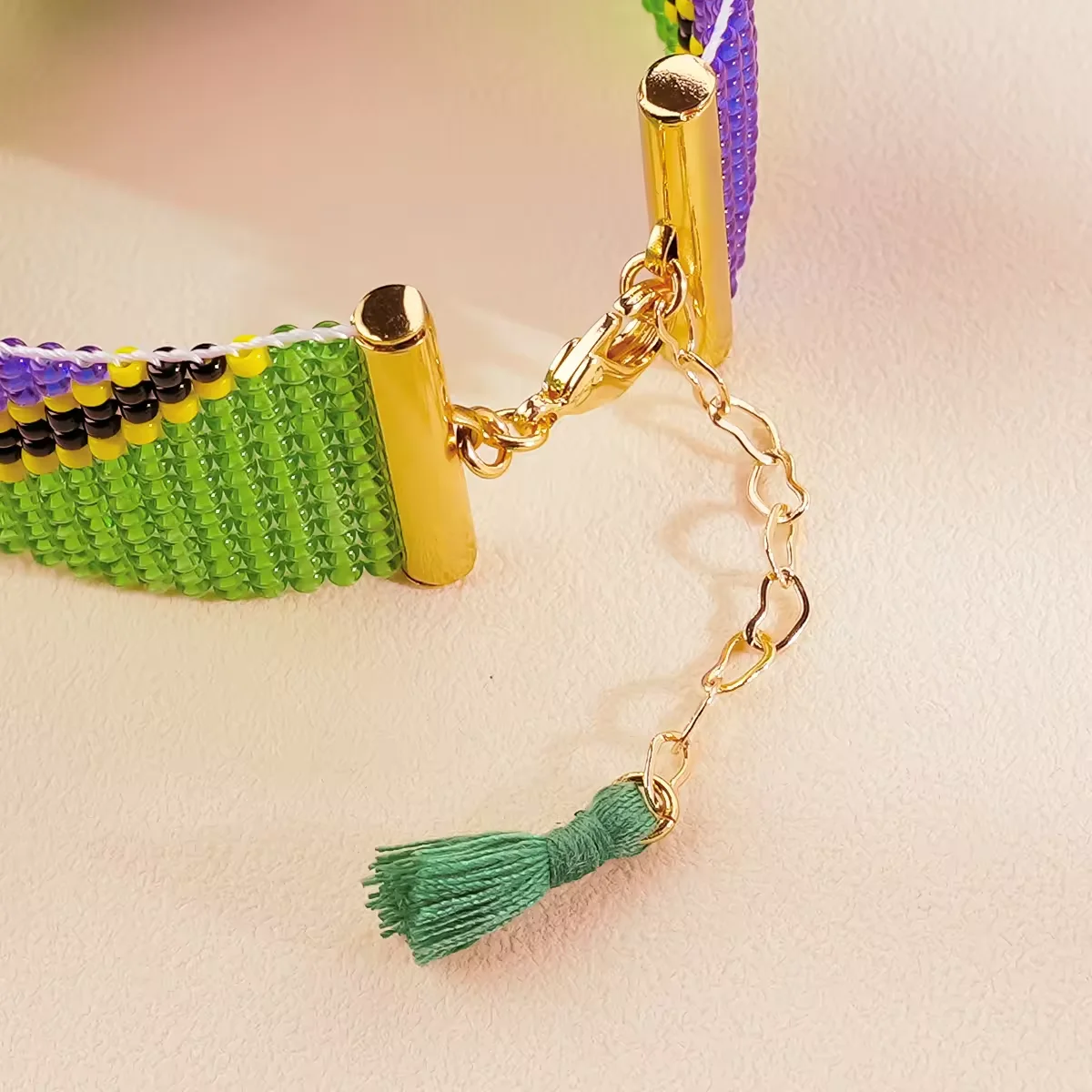 Trendy fashion 18K Gold plated Flag jewelry  women of Palestine miyuki Seed Beaded Bracelets