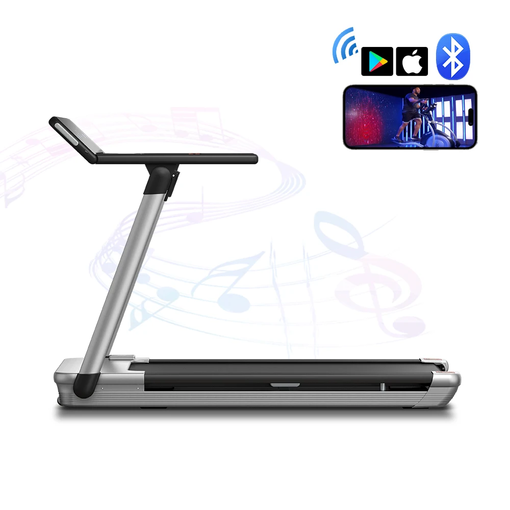 YPOO newest fitness equipment treadmill motorized treadmill foldable cheap electric mini under desk treadmill with YPOOFIT APP