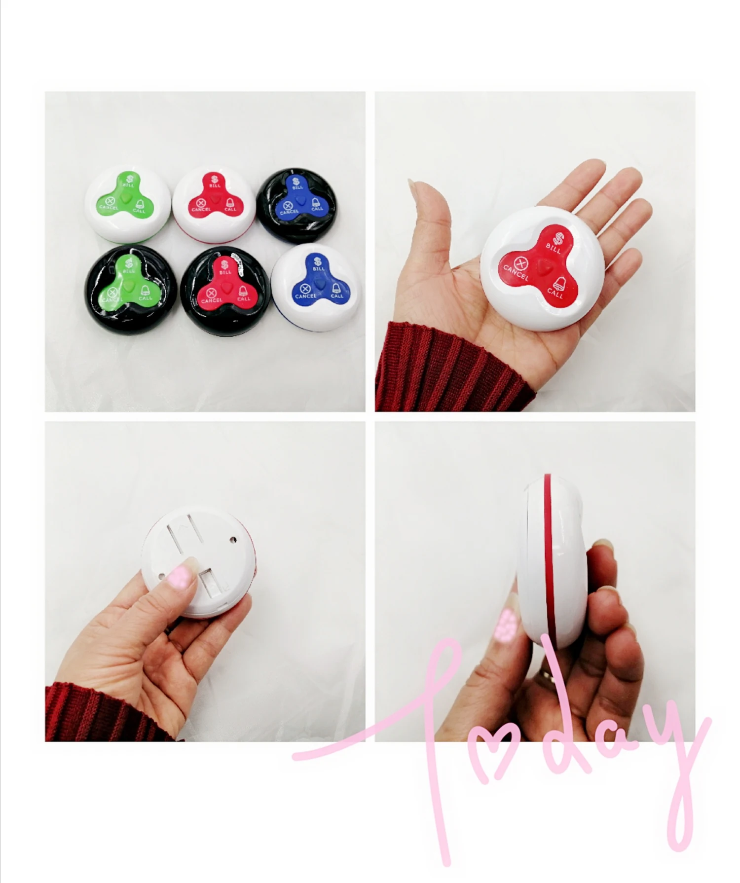 Restaurant Wireless Calling System Service Bell Waiter Call Button waterproof pager fast food restaurant pager system