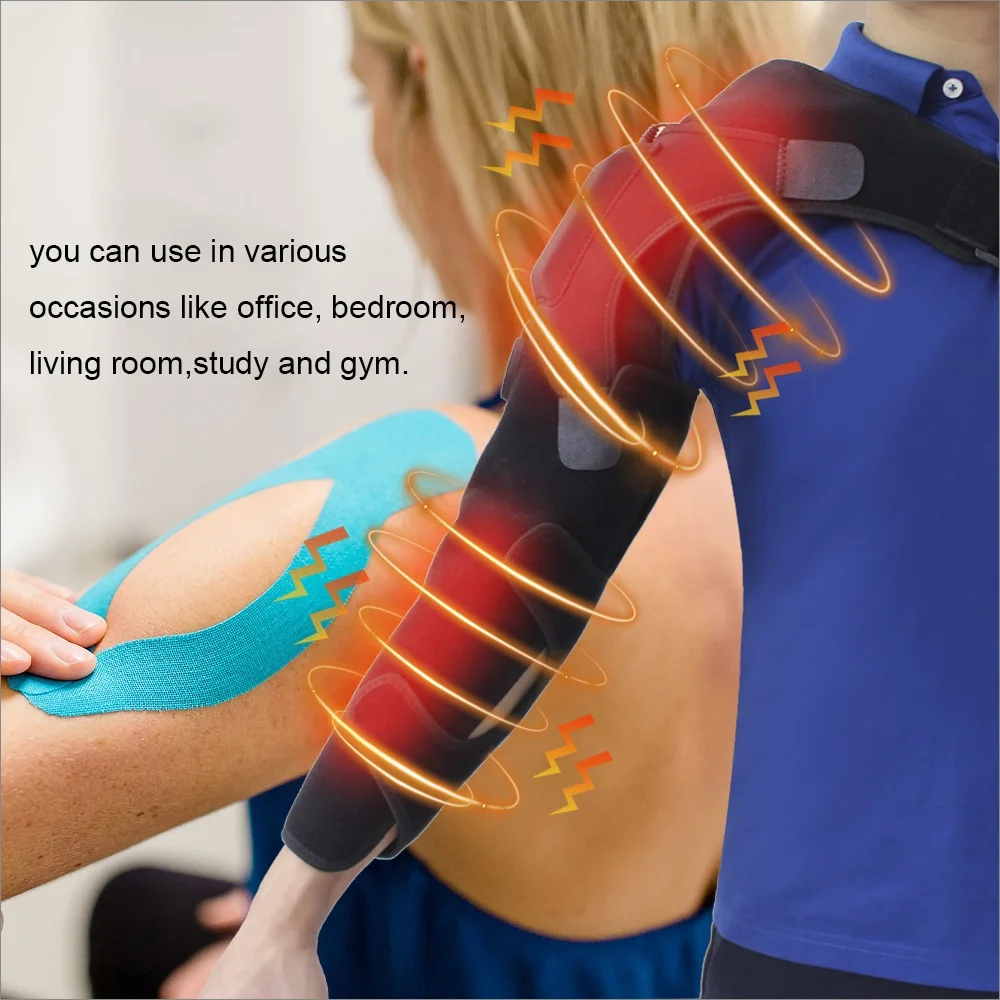Нагревательная подушка 4 в 1 для плеч и предплечья с вибрацией, сжатием воздуха