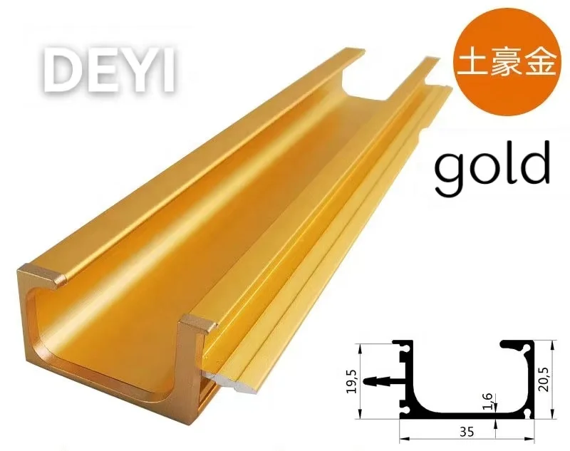 Wholesale Powder Coated Kitchen Handle Aluminum G Profile Custom Kitchen Cabinet Aluminum Furniture Handle & Knob Modern