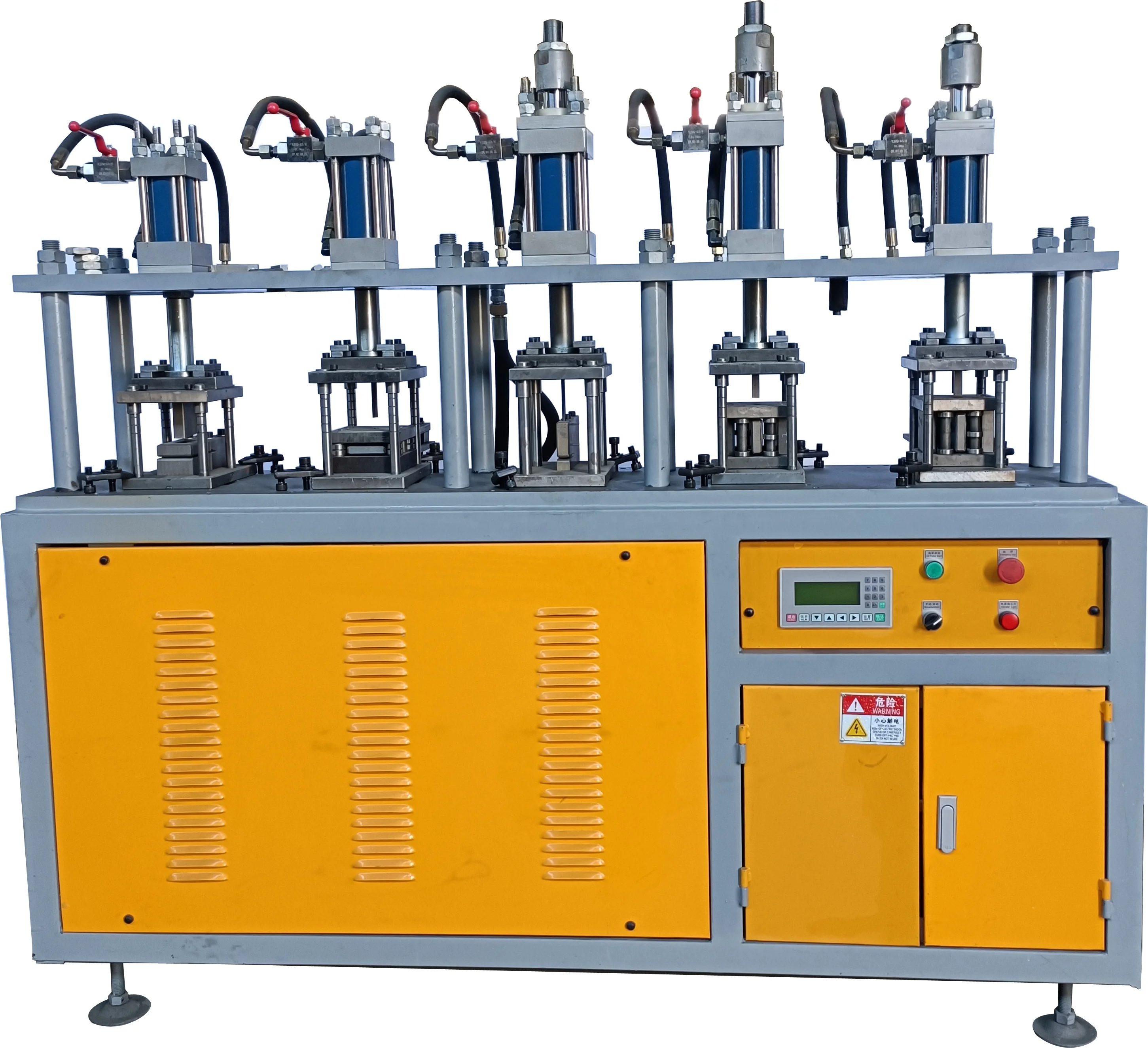 Aluminium Multi Purpose Ladder Production Line, Punching - Tube Expanding -Tube Riveting
