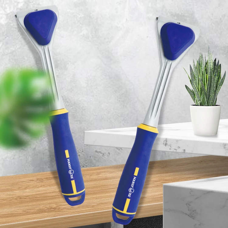 Manufore 2.5 inch Carbide Scraper floor Double-edged Tungsten Steel Blade Scraper Wall Painting Scraper soft TPR handle