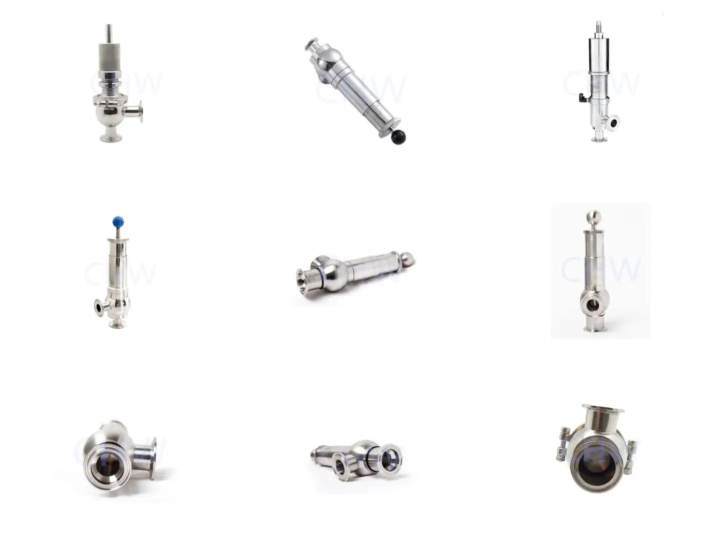 
SS304/316L Sanitary Stainless Steel Safety Valve Protect Equipment For Food Dairy Beverage 