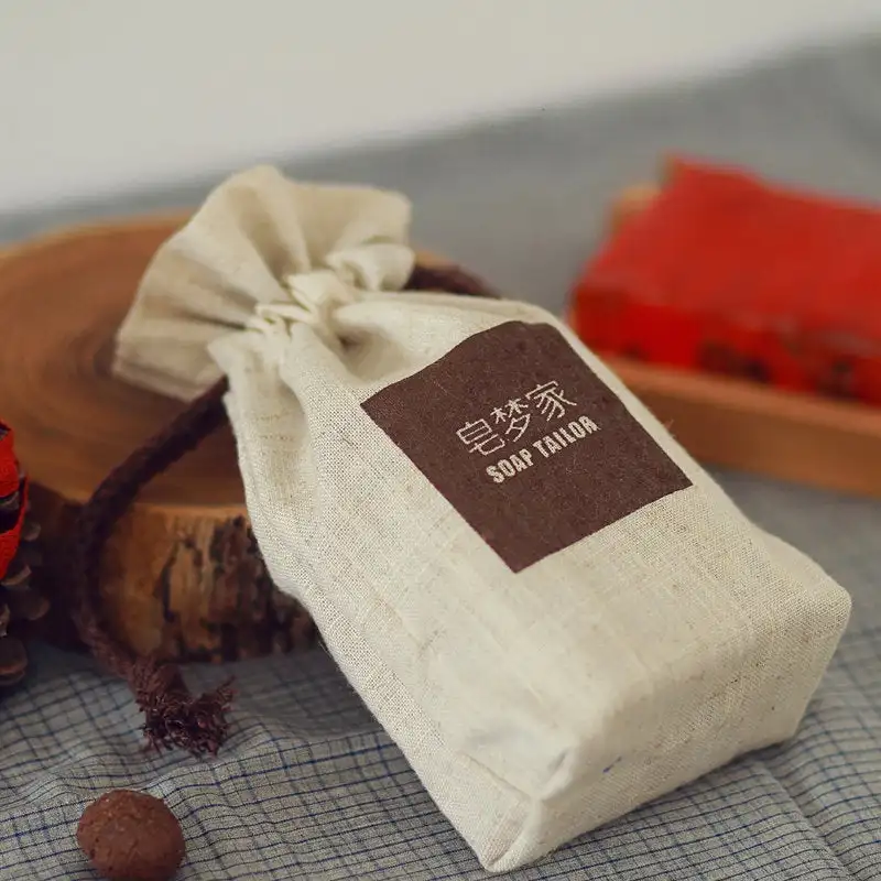 
flat bottom drawstring pouch personalized bag jewelry packaging pouch with business logo thick cotton drawstring bag 