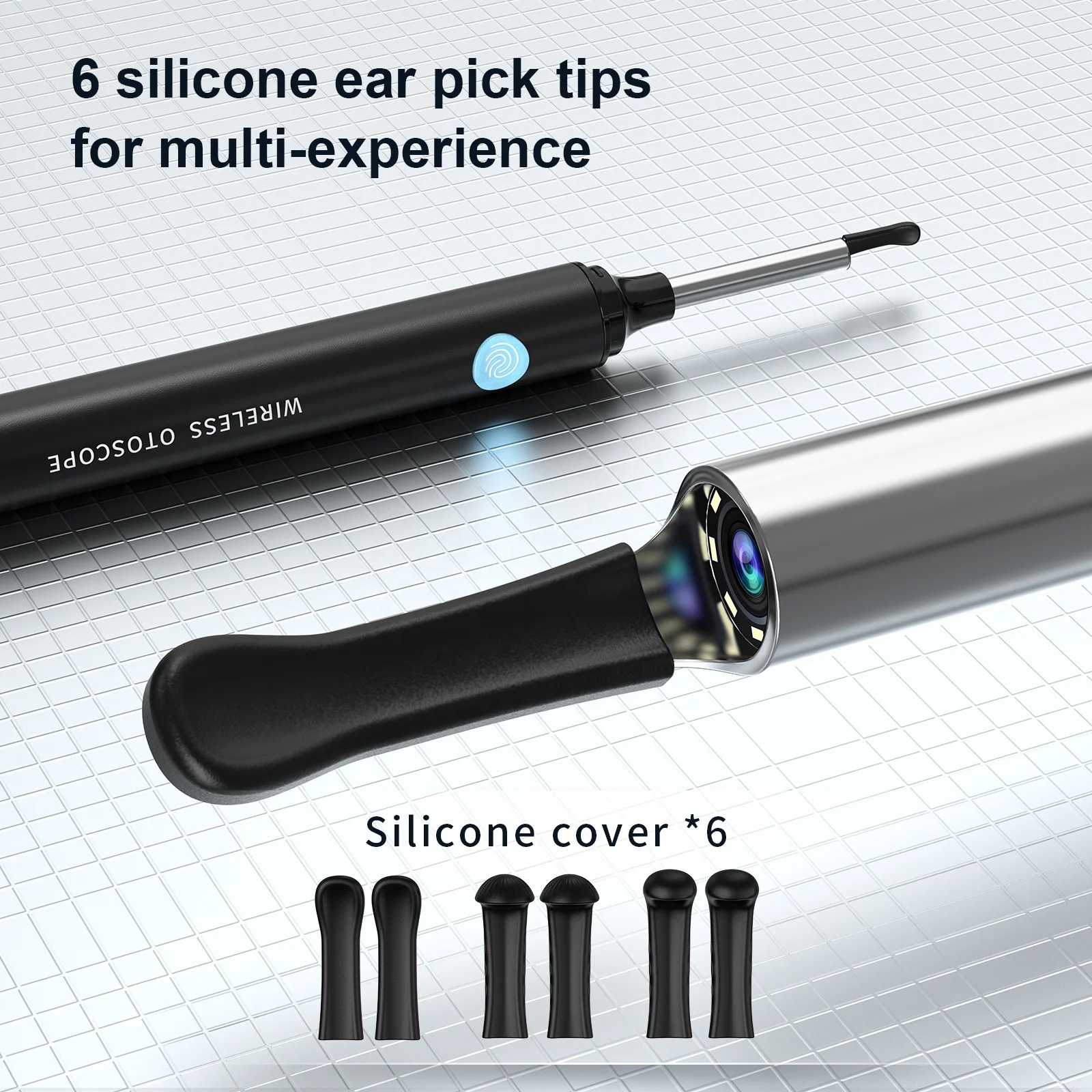 2022 Personal and Home Use Wireless Ear Otoscope Ear Wax Removal Endoscope Earwax Remover Tool Ear Camera