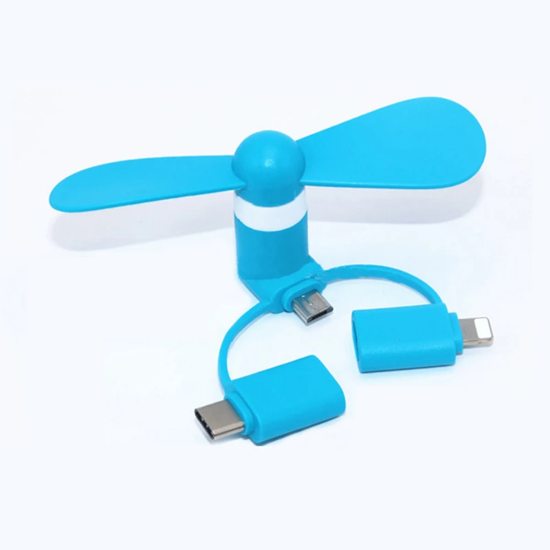 New Hand Hold Mini USB Fan USB Gadgets For Power Bank Laptop  Mobile Phone Fan 2 in 1 3 in 1