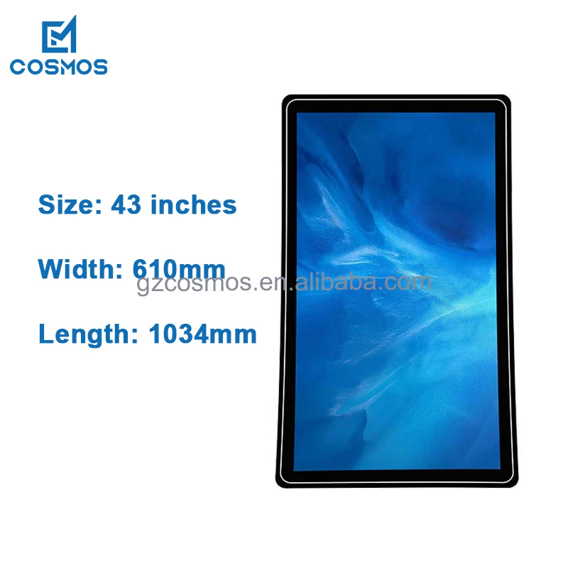 10/13/15/22/32/43/49/55 Inch Poe Tablet Android Wall Mounted Advertising Display Touch Screen Monitor Industrial Android Tablet