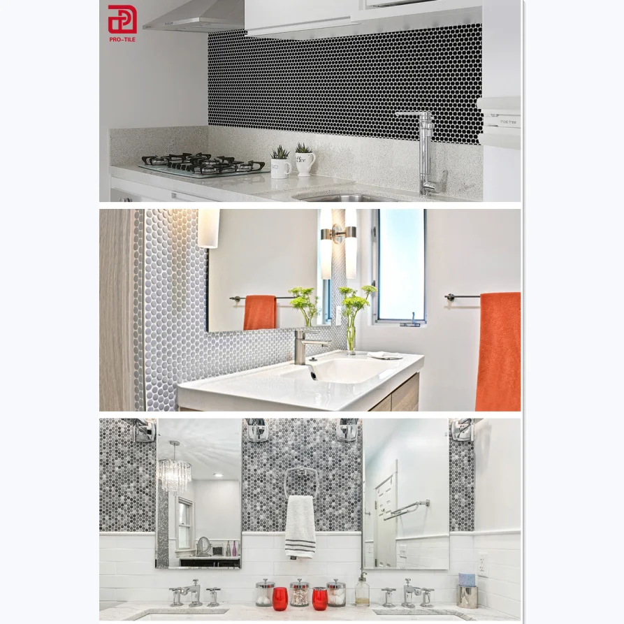 bead ceramic mosaic ink jet tiles for kitchen
