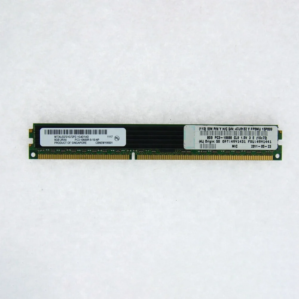 Для IBM HS22 PC3-10600R 49Y1431 49Y1441 47J8152 8GB DDR3 1333 VLP DIMM Серверная память высокого качества Быстрая доставка