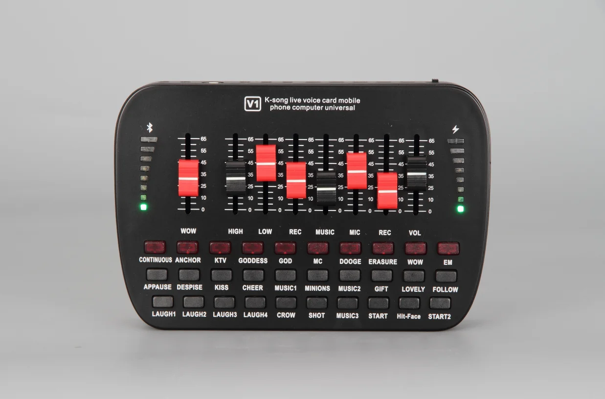 
New Studio Equipment Audio Music Recording Sound Card microphone kit 