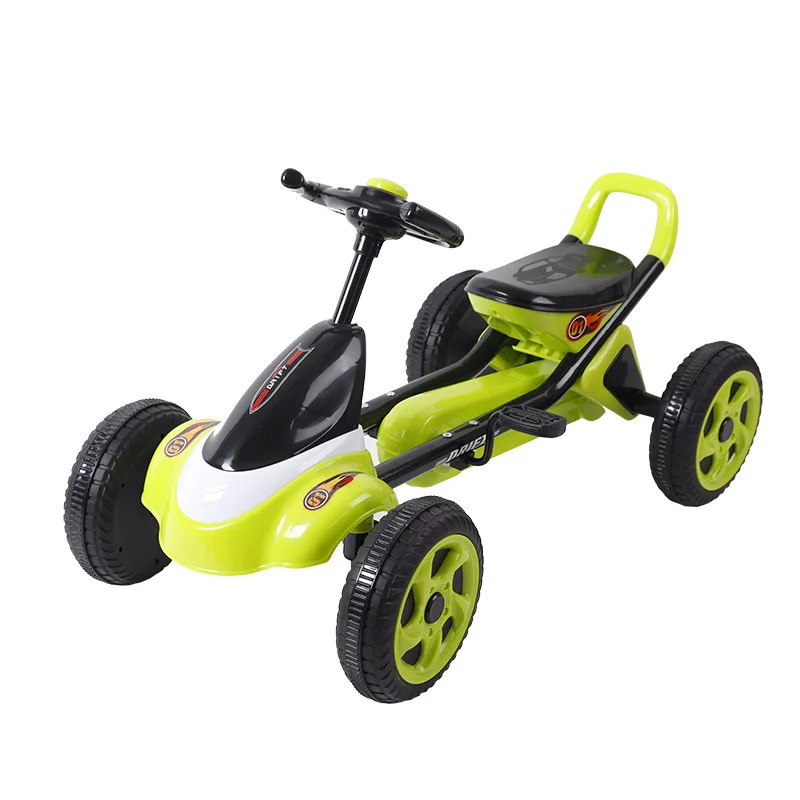 2022 safe hot sale promotion gift kids four wheel pedal go karts