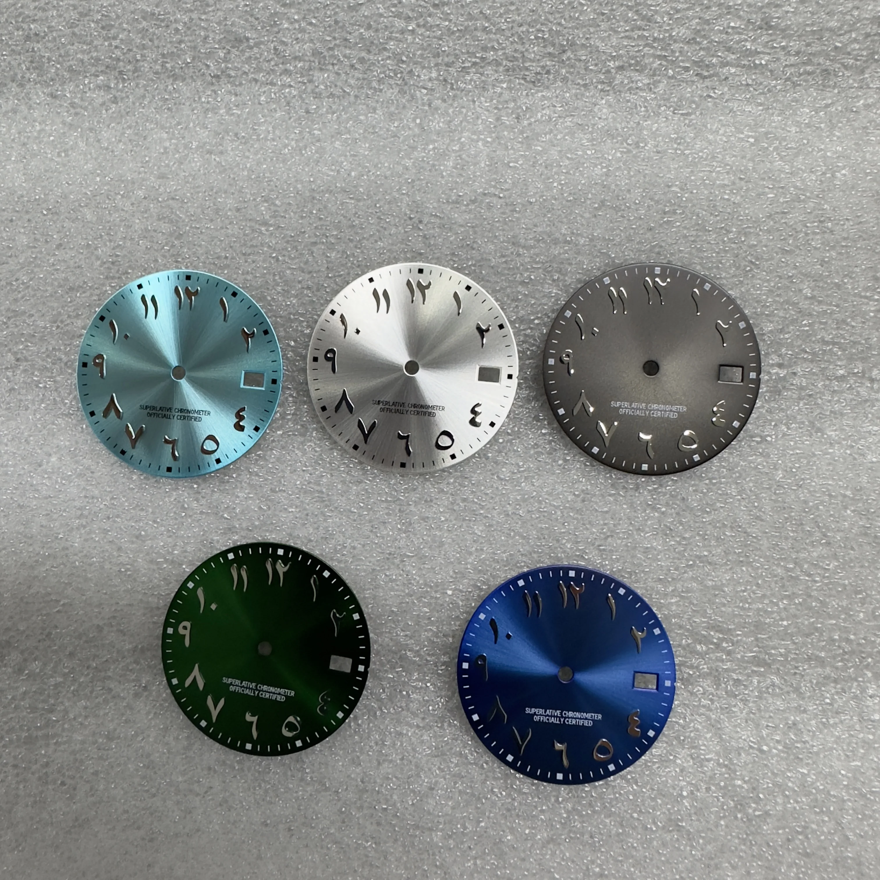 New Stock Arrival 28.5MM No Logo Arabic Numerals Dial For NH35 Automatic Movement Watch Accessories Watchmaker Repair Parts