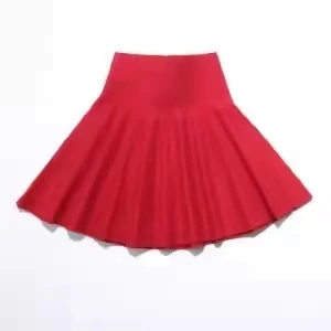 Fashion Cheap Price Pleated Knit Skirt Preppy Style Short Skirt Whole Sale School Uniform Girl Pleated Grid Skirt Customizable