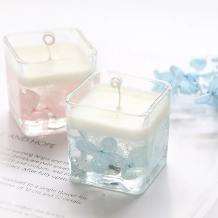 Aroma Scented Candles Home Fragrance Making Supplies Private Label Clear Candles Custom Gel Candle Wholesale Manufacturers