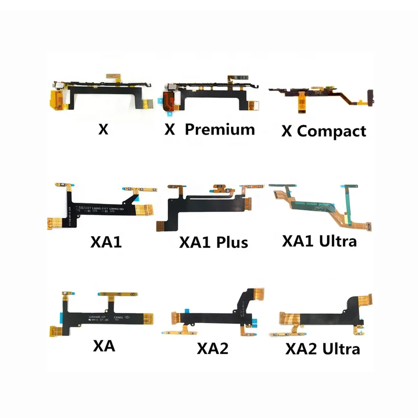 Original Power/Volume Buttons Side Key Power Flex Cable For Sony Xperia X XA XA1 XA2 XA3 1 2 3 Plus Ultra Compact Premium