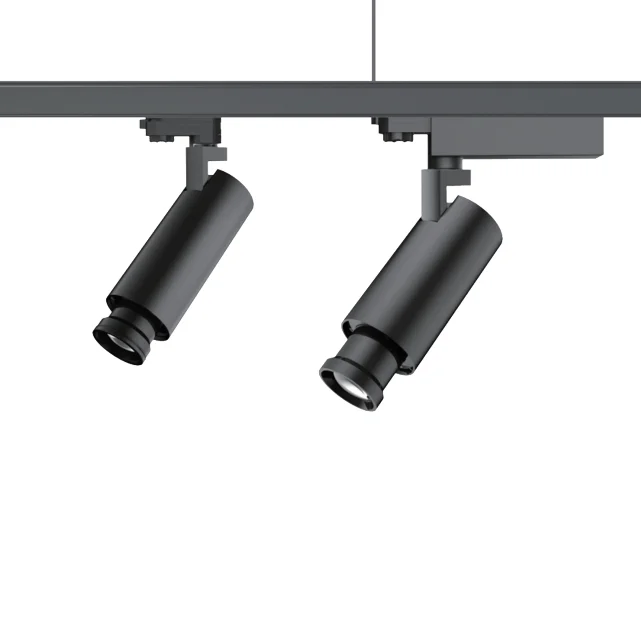 Die-casting aluminum track light rail for shop 10W 20W 30W cob spotlight LED track light zoom