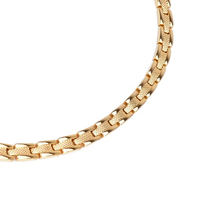 Wholesale 316l stainless steel men jewelry health magnet therapy chain necklace