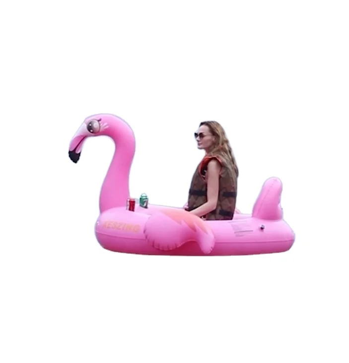 New Product Swimming pool toys water bed motorized inflatable falmingo pool float