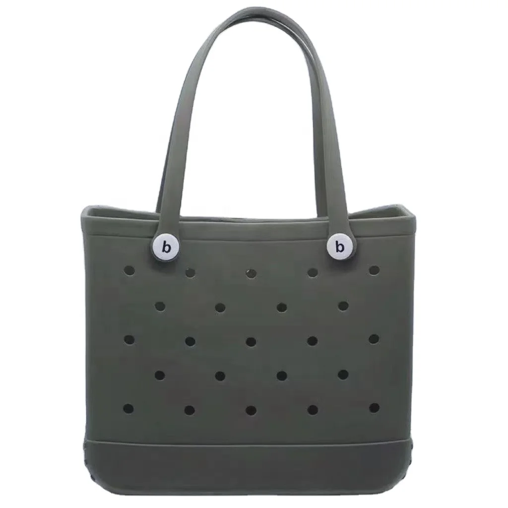 Women Designer Bogg Bag Beach Bags Luxury Summer Hole Tote Large Shopping Fashion Plastic Basket Lady Beach Silicone Bog Purse