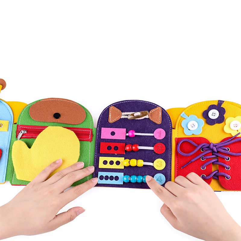 Brinquedo Educacional Colorido Baby Montessori Educational Cloth Soft Kids Books