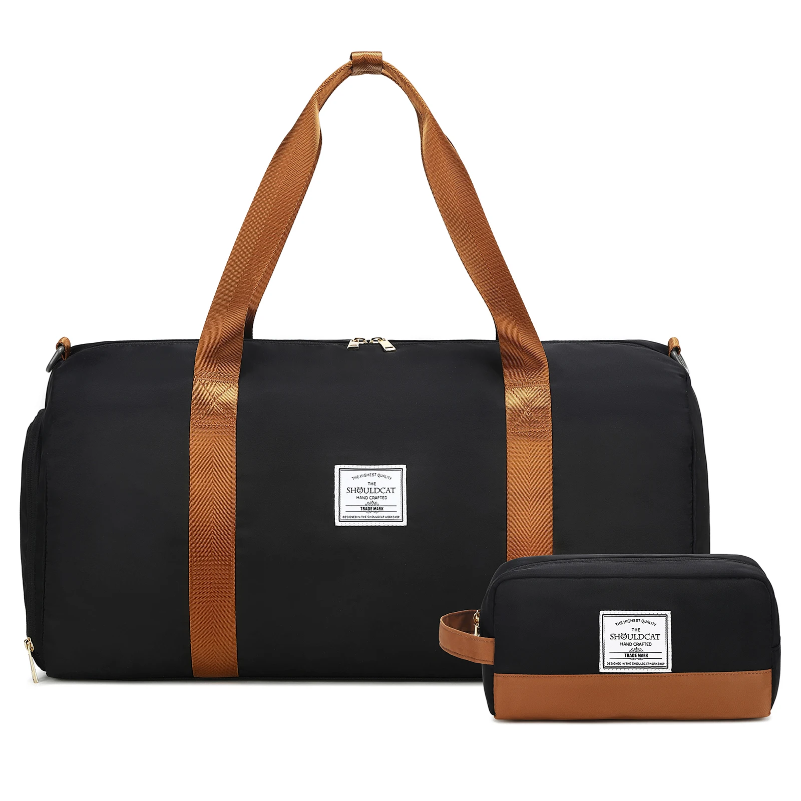 Wholesale Travel Gym Bag Fashion Duffel Travel Bag OEM Customized Logo Style ODM Two Sets Bag