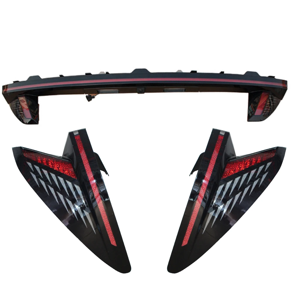 Led runs through the tail lights, rear tail lights with low configuration and high configuration for HYUNDAI 21 tucson L