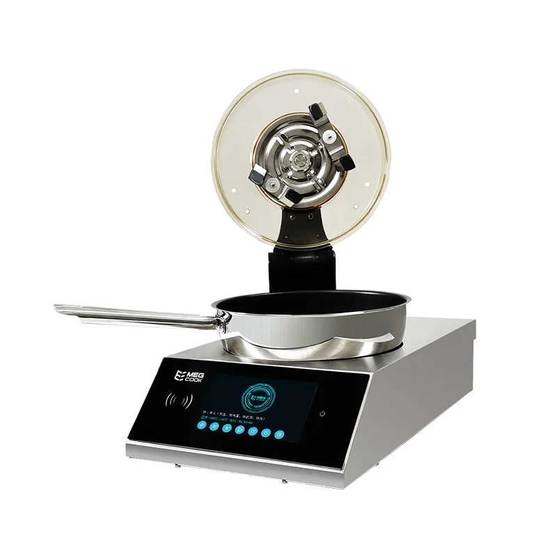 Megcook 4400W cooker robot machine for sale automatic instant ramen cooking machine stirrer for induction cooking