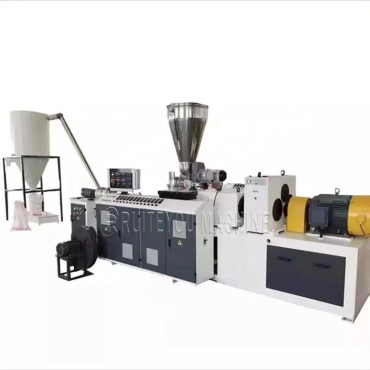 Jangsu China PVC Hot Cutting Pelletizing Line compound mixing granule extrusion machine