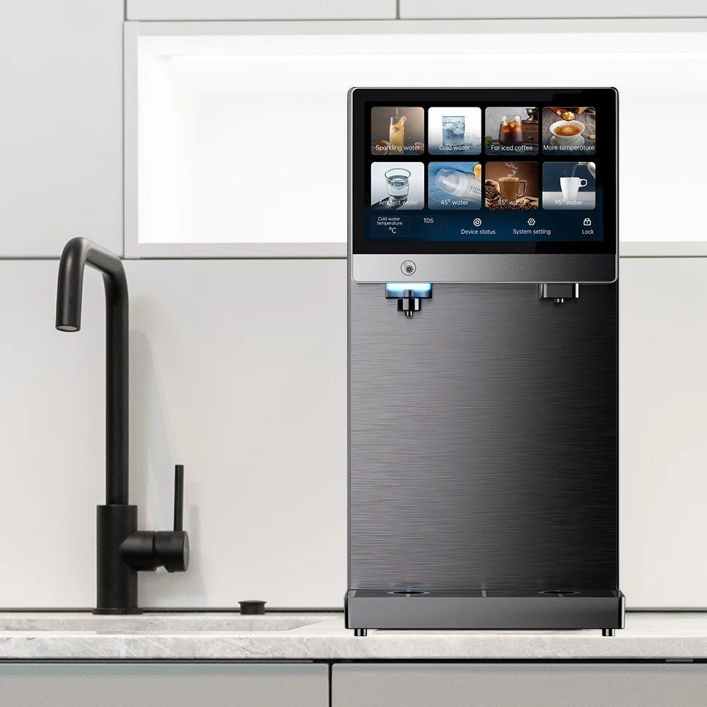Top model Smart complex water dispenser instant hot and cold soda sparkling water RO system for home and commercial use