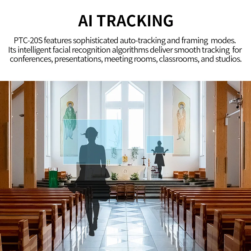 DAIPU Professional IP Live Broadcasting System 20X Optical Zoom Full HD 1080P Auto Tracking PTZ SDI Camera with PoE