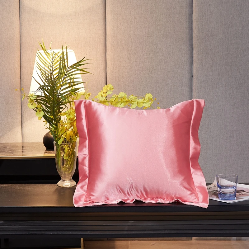 Hot Sale Summer Pillowcase Lyocell Satin Silk Pillowcases Customized Color Size