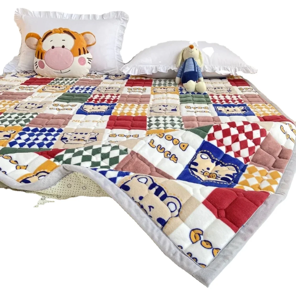 Factory Direct Baby Floor Play Mat Skin Friendly Rug Kids Picnic Crawling Mat  And Soft Cotton Children Portable Play Mat