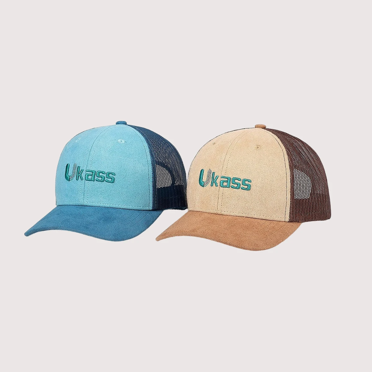 Guangzhou custom rubber patch lgo snapback trucker hats mesh