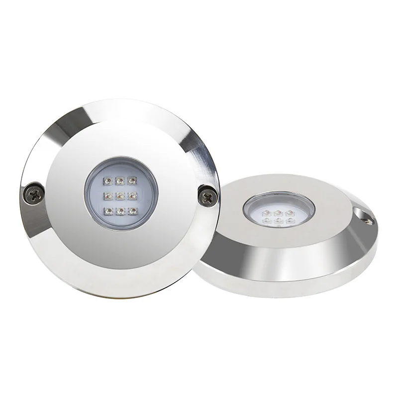 Premium Slim Wall fixation underwater light stainless steel pool light deep water landscape fountain water park RGB light