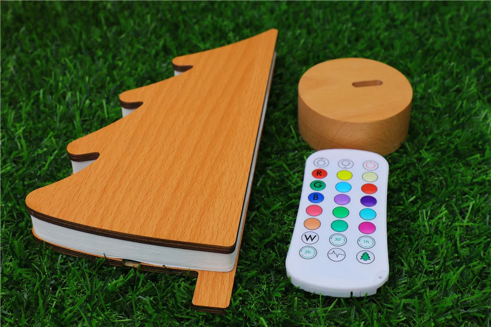 3d acrylic table desk base led christmas  lamp kid decorations with 2021 crismas lights