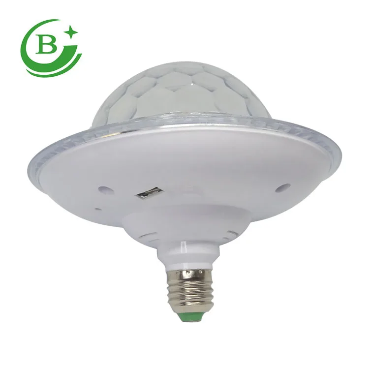 6 colors UFO   E27 Crystal Magic Ball 15W with strip light with remote  control Crystal UFO  Magic Ball 15w