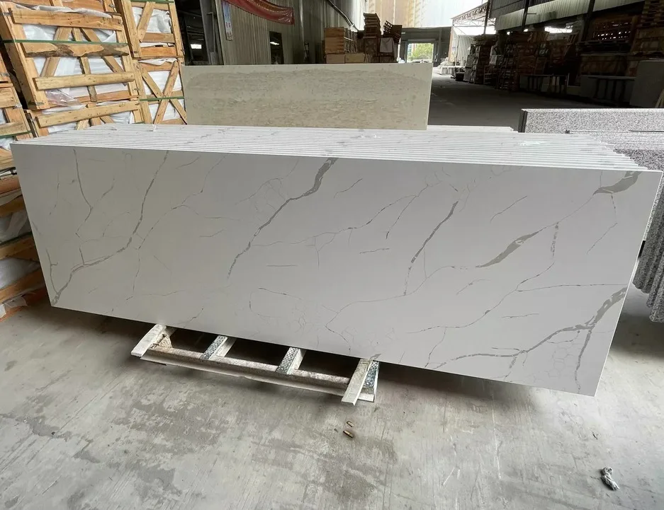 Artificial sky blue artificial quartz,polyester resin artificial quartz stone