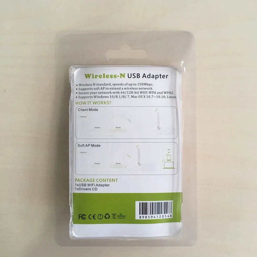  Лидер продаж Wi-Fi адаптер PIX-LINK беспроводной usb-адаптер 150 Мбит/с для