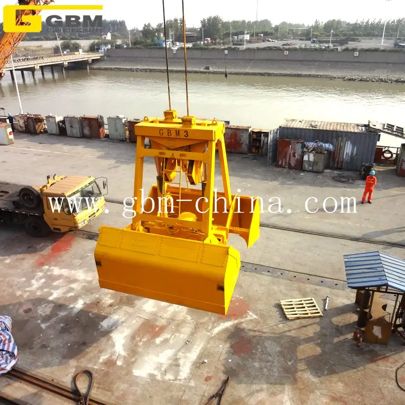GBM brand 6- 12 CBM Wireless remote control grab crane grab bucket