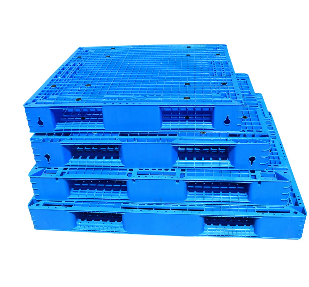 Plastic Pallets Large Heavy Duty Pallet HDPE Grid Double Faced Plastic Pallet 1.5Ton Rack Load