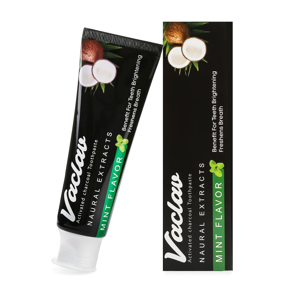 Get Dazzling White Teeth with Charcoal Black Toothpaste Deep Cleaning and Refreshing