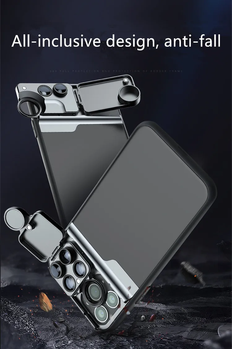 
High quality PC TPU professional fisheye lens shockproof hard back case cover for iPhone 11 11pro 11pro max 